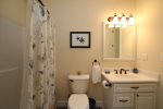 Attached main level Master Bath, also accessible by guests